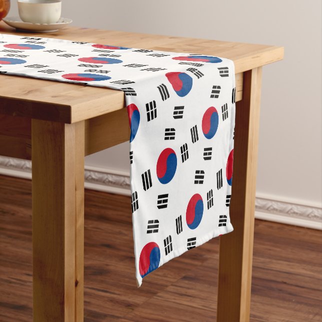Chemin De Table Court Drapeau de la Corée du Sud - Yin Yang (In Situ)