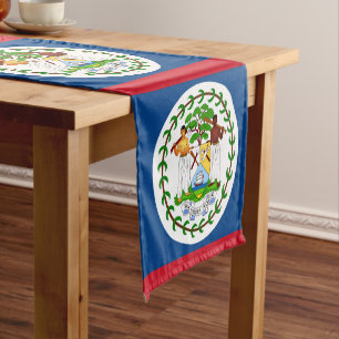 Chemin De Table Court Drapeau du Belize & Sports décoration de la maison