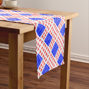 Chemin De Table Court Drapeau mât et chat