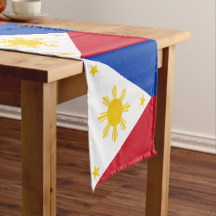 Chemin De Table Court Drapeau philippin, décoration d'une maison de supp