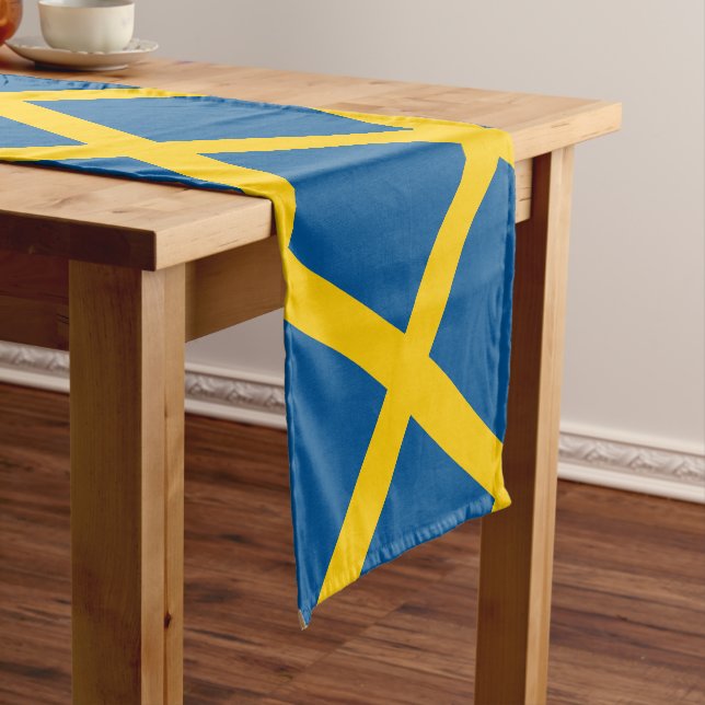 Chemin De Table Court Drapeau suédois & Voyage Suède, fans de vacances/s (In Situ)