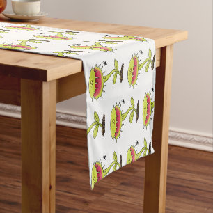 Chemin De Table Court Drôle carnivore Vénus piège à mouches plante dessi