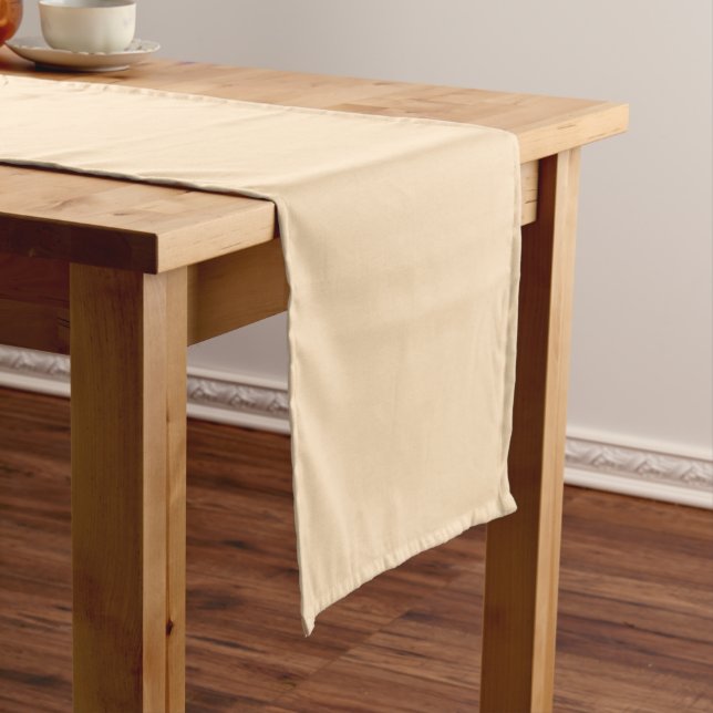 Chemin De Table Court Elégant crème Beige - Coureur de table (In Situ)