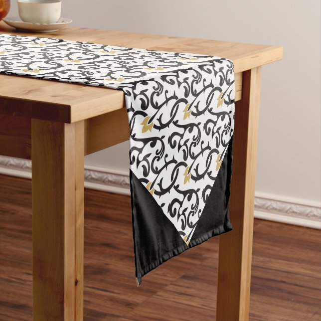 Chemin De Table Court Élégant Motif de Noël (In Situ)