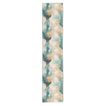 Encre D'Alcool Abstraite Unique Avec Limites D'Or