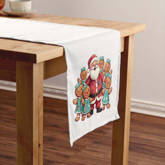 Chemin De Table Court Escadron de soins infirmiers du Père Noël (In Situ)