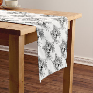 Chemin De Table Court Esprit tribal de loup