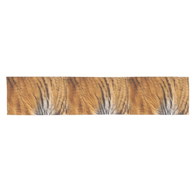 Chemin De Table Court Faux Tiger Fur Big Chat coureur de table (Horizontal)