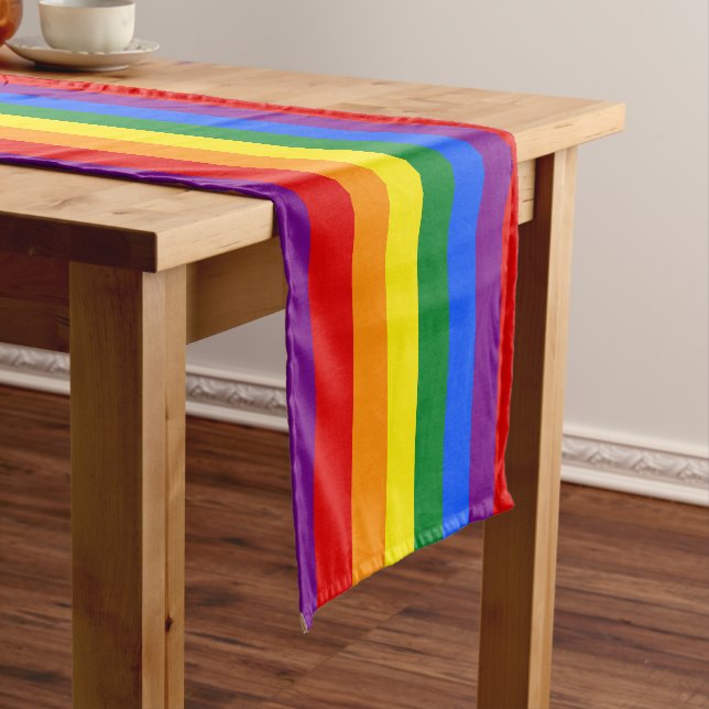 Chemin De Table Court Fierté arc-en-ciel (In Situ)