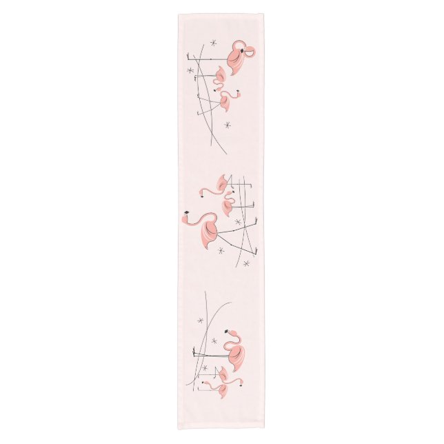 Chemin De Table Court Flamants roses Pink Group table runner (Devant)