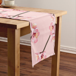 Chemin De Table Court Fleur de cerise