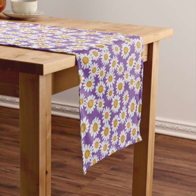 Chemin De Table Court Fleurs de marguerite ditsy (In Situ)