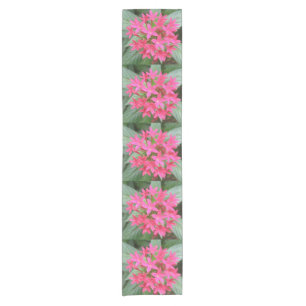 Chemin De Table Court Fleurs tropicales rose vif Coureur de table