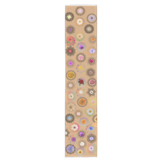 Chemin De Table Court Floral Mandala Fusion: Elegant Table Runner