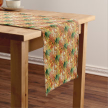 Floral orange et vert