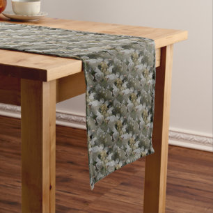 Chemin De Table Court Flowers White Lace Cap