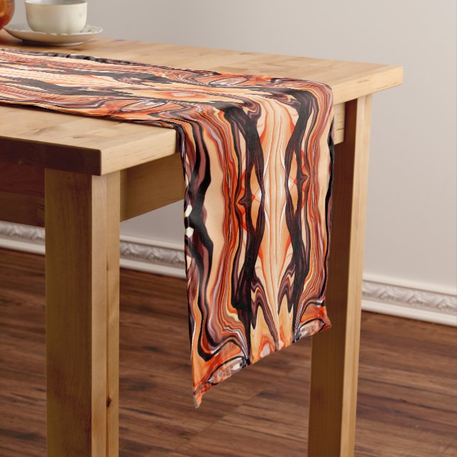 Chemin De Table Court Gâteau à l'orange et au café (In Situ)