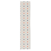 Grand - Cœurs charmants / crème orange foncé