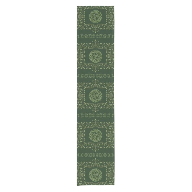 Chemin De Table Court Green St. Patrick’s Day table runner (Devant)