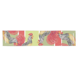 Chemin De Table Court Illustration de l'aquarelle rouge