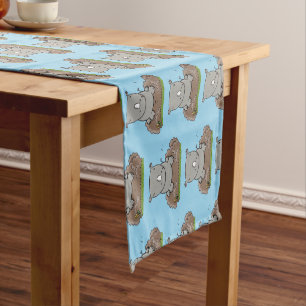 Chemin De Table Court Illustration d'un petit rhinocéros