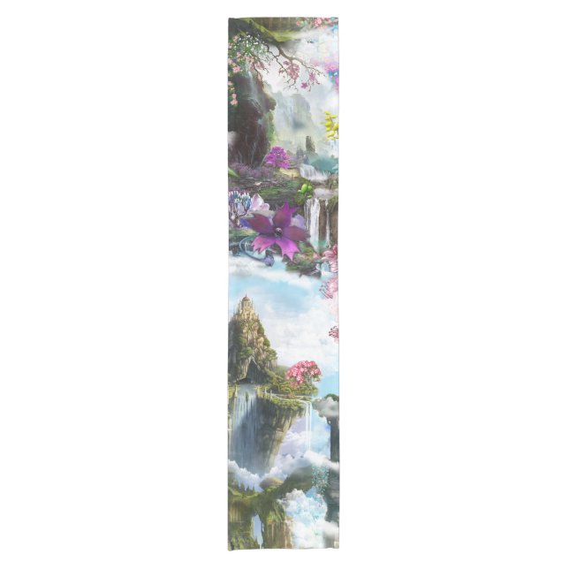 Chemin De Table Court Imaginaire Autres mondes dans les nuages (Devant)
