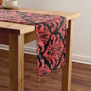 Chemin De Table Court Impression décorative Damask Fabric