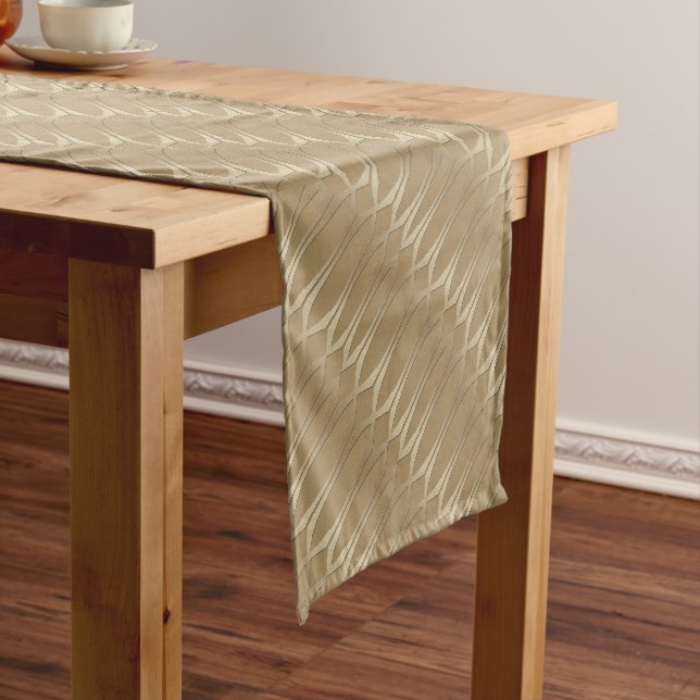 Chemin De Table Court Impression Motif Africain (In Situ)