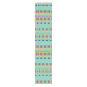 Chemin De Table Court Jolie Vagues colorées + votre arrière - plan & idé