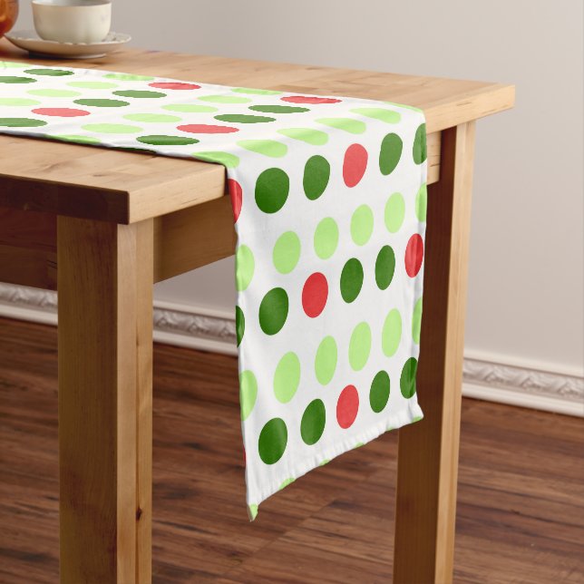 Chemin De Table Court Jolly Holiday Polka Dots (In Situ)