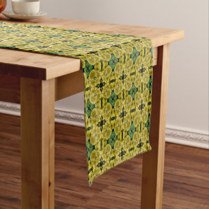 Chemin De Table Court Kaleidoscope Art Primrose Fleurs Nature