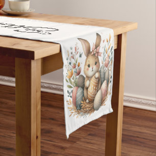 Chemin De Table Court Lapin Bénédiction de Pâques