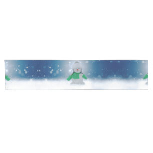 Chemin De Table Court Le personnage de bonhomme de neige de Noël adorabl