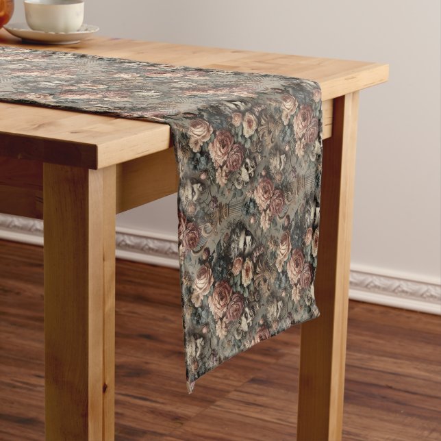 Chemin De Table Court Le Velvet Crash - Gothique Victorien Design (In Situ)