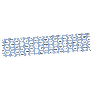 Chemin De Table Court Logo Motif Entreprise Promotion Marque Bleue