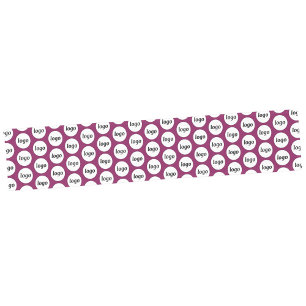 Chemin De Table Court Logo Motif Marque commerciale Cherry Pink