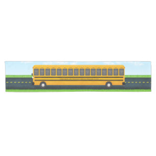 Chemin De Table Court Long Yellow School Bus 16 Photos Graduation Party