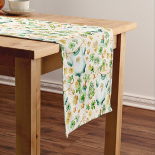Chemin De Table Court Lucky Charm Shamrock Baby shower Coureur de table