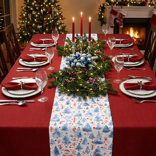Chemin De Table Court Merveilleux Pays d'Hiver