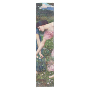 Chemin De Table Court Mesdames Picking Roses, John William Waterhouse