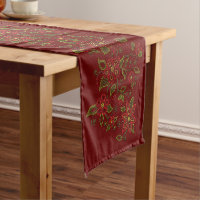 Metis Art Table Runner Décor de perles autochtones
