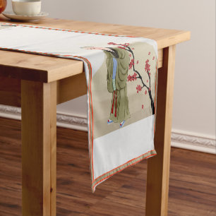 Chemin De Table Court Moine bouddhiste coureur de table