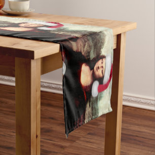 Chemin De Table Court Mona Lisa Chapeau de Père Noël Noël