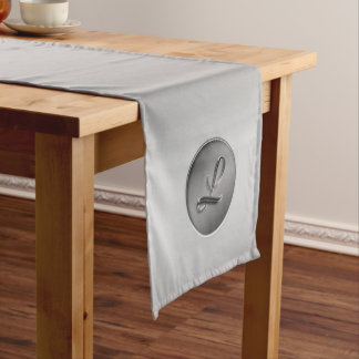 Chemin De Table Court Monogramme "Lettre L"