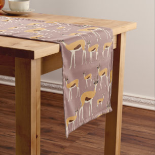 Chemin De Table Court Motif animal sauvage d'Antelope
