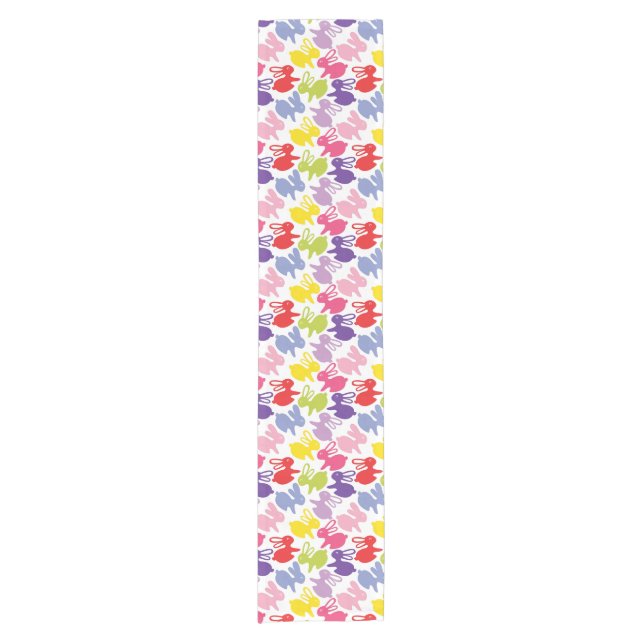 Chemin De Table Court motif avec des lapins de Pâques (Devant)