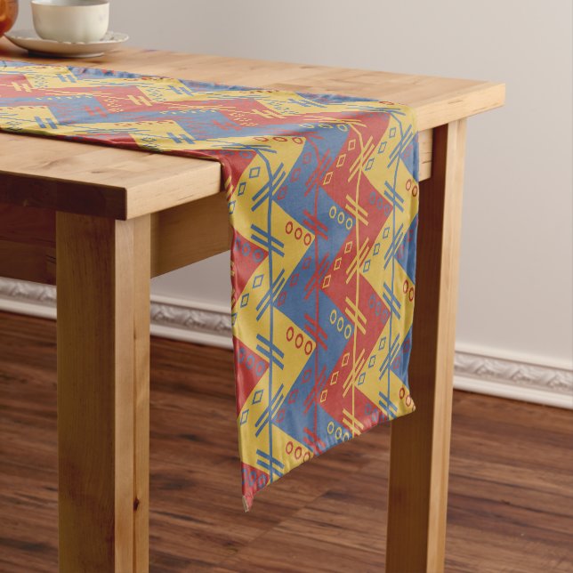 Chemin De Table Court Motif AZTEC TEXTILE (In Situ)