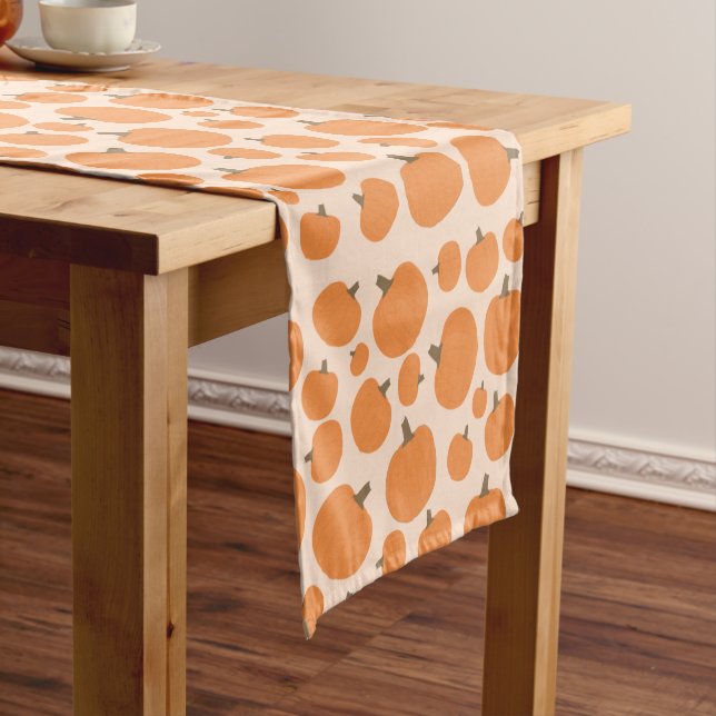 Chemin De Table Court Motif citrouille (In Situ)