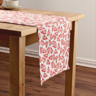 Chemin De Table Court Motif d'aquarelle pastèque. Bonjour l'été !