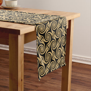 Chemin De Table Court Motif de conception spirale celtique